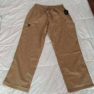 Khaki scrub pants